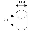 SLV Afstandshanger HAKEN, wit
