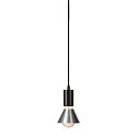 Pendant luminaire FITU PD, E27, length 9.1cm, Pendel 500cm, with open cable end