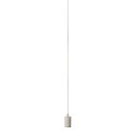 Pendant luminaire FITU PD, E27, length 9.1cm, Pendel 500cm, with open cable end, white