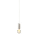 SLV Pendant luminaire FITU PD, E27, length 9.1cm, Pendel 500cm, with open cable end, white