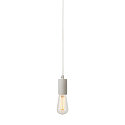 SLV Pendant luminaire FITU PD, E27, length 9.1cm, Pendel 500cm, with open cable end, white