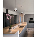 Pendelarmatuur LIGHT EYE GU10, chroom, wit