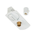 1-Phase track adapter incl. strain relief, white