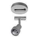 SLV 1-fase plafondrozet, zilvergrijs