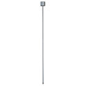 EUTRAC Pendant rod 1,2 m fixed for 3-Phase High voltage Track, silver grey