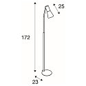Floor lamp PHELIA, E27, black
