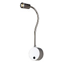 SLV Display-armatuur DIO FLEX PLATE met schakelaar, met flexibele arm IP 20, chroom