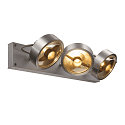 SLV Spot KALU CW triple GU10 IP20, aluminium geborsteld dimbaar