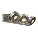 SLV Spot KALU CW triple GU10 IP20, aluminium geborsteld dimbaar