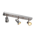 SLV Spot ASTO 3 GU10, aluminium geborsteld