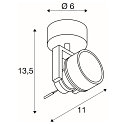 SLV Spot INDA SPOT GU10 GU10, aluminium ge�loxeerd