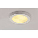 Plaster Ceiling luminaire GL 105 E27, round, whiter plaster