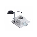 SLV Inbouwarmatuur PLASTRA hoekig GU10, wit max. 35W