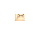 SLV Inbouwarmatuur PLASTRA hoekig GU10, wit max. 35W