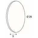 SLV Wandarmatuur PLASTRA rond, wit