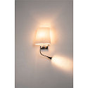 SLV Wall luminaire COUPA FLEXLED Chrom/white LED warmwhite