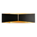 LED Wall luminaire CARISO WL-4 LED, 2x 9W LED, 2700K, black/brass