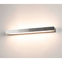 SLV LED Wall luminaire SEDO 14 LED, 17W, 3000K, square, glass satined, alu brushed