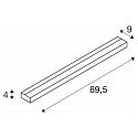 LED Wall luminaire SEDO LED 21, square, 22W, SMD LED, 3000K, glass satined