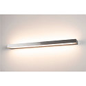 SLV LED Wall luminaire SEDO LED 21, square, 22W, SMD LED, 3000K, glass satined, alu brushed