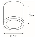 SLV Plafondarmatuur ENOLA C CL-1 IP20, wit 