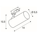 SLV 3-fase spot HELIA 50 LED, wit 