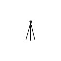 Table lamp FENDA BASE II Tripod, E27 max. 40W, shade excl., black