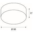SLV Plafondarmatuur TENORA CL-1 E27, wit