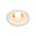 SLV Inbouwarmatuur CONTONE ROUND draaibaar IP44, wit dimbaar 16W 890lm 30� 30� CRI 90