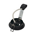 Inbouwarmatuur PIREQ QPAR51 ROUND DOWNLIGHT draaibaar, roteerbaar GU10 IP20, zwart mat dimbaar