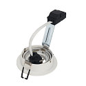 SLV Inbouwarmatuur PIREQ QPAR51 ROUND DOWNLIGHT draaibaar, roteerbaar GU10 IP20, wit mat dimbaar
