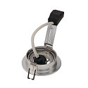 SLV Inbouwarmatuur PIREQ QPAR51 ROUND DOWNLIGHT draaibaar, roteerbaar GU10 IP20, aluminium geborsteld dimbaar