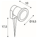 SLV Outdoor-Spot NAUTILUS SPIKE