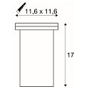 SLV Floor recessed Spot DASAR EXACT GU10 square