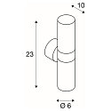 Wandarmatuur voor buitenshuis ASTINA OUT GU10 IP44, aluminium geborsteld