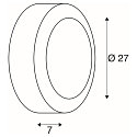SLV Wandarmatuur voor buitenshuis BULAN rond E14 IP44, antraciet