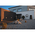 Wandarmatuur voor buitenshuis BULAN GRID rond E27 IP44, wit