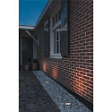Inbouwarmatuur voor buiten DASAR� 115 rond, begaanbaar, cardanisch draaien GU10 IP67, rvs dimbaar