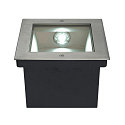 Vloerinbouwarmatuur DASAR LED SQUARE asymmetrisch IP67, rvs