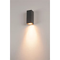 SLV Outdoor luminaire THEO WALL OUT Wall luminaire, square, GU10, IP44, anthracite