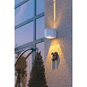 Wandarmatuur voor buitenshuis OUT BEAM LED IP44, zilvergrijs