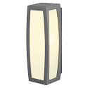 SLV Wandarmatuur voor buitenshuis MERIDIAN BOX met sensor E27 IP54, antraciet