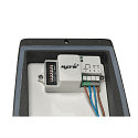 SLV Wandarmatuur voor buitenshuis MERIDIAN BOX met sensor E27 IP54, antraciet