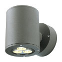SLV Wandarmatuur voor buitenshuis SITRA WALL GX53 IP44, antraciet dimbaar