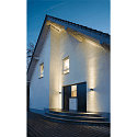 SLV Wandarmatuur voor buitenshuis SITRA WALL GX53 IP44, antraciet dimbaar