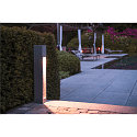 SLV Staande armatuur voor buiten ARROCK STONE 75 COB hoekig, lang LED IP55, basaltgrijs, rvs 