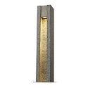 SLV Staande armatuur voor buiten ARROCK SLOT hoekig, zijdelingse straling GU10 IP55, rvs, grijs, salt & pepper dimbaar