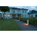 SLV Staande armatuur voor buiten ARROCK SLOT hoekig, zijdelingse straling GU10 IP55, rvs, grijs, salt & pepper dimbaar