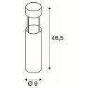 Staande armatuur voor buiten SLOTS 45 cilindrisch, direct / indirect, schakelbaar IP44, antraciet 