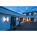 Wandarmatuur voor buitenshuis LOGS WALL up down, hoekig, indirect LED IP65, antraciet 